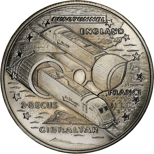 Gibraltar,
Elisabeta a II-a,
2,8 Ecus