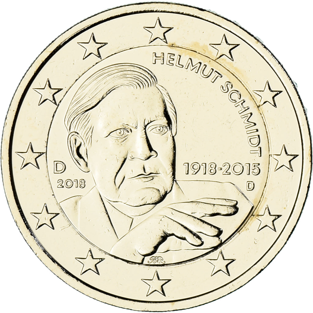 Germania,
2 euro,
2018