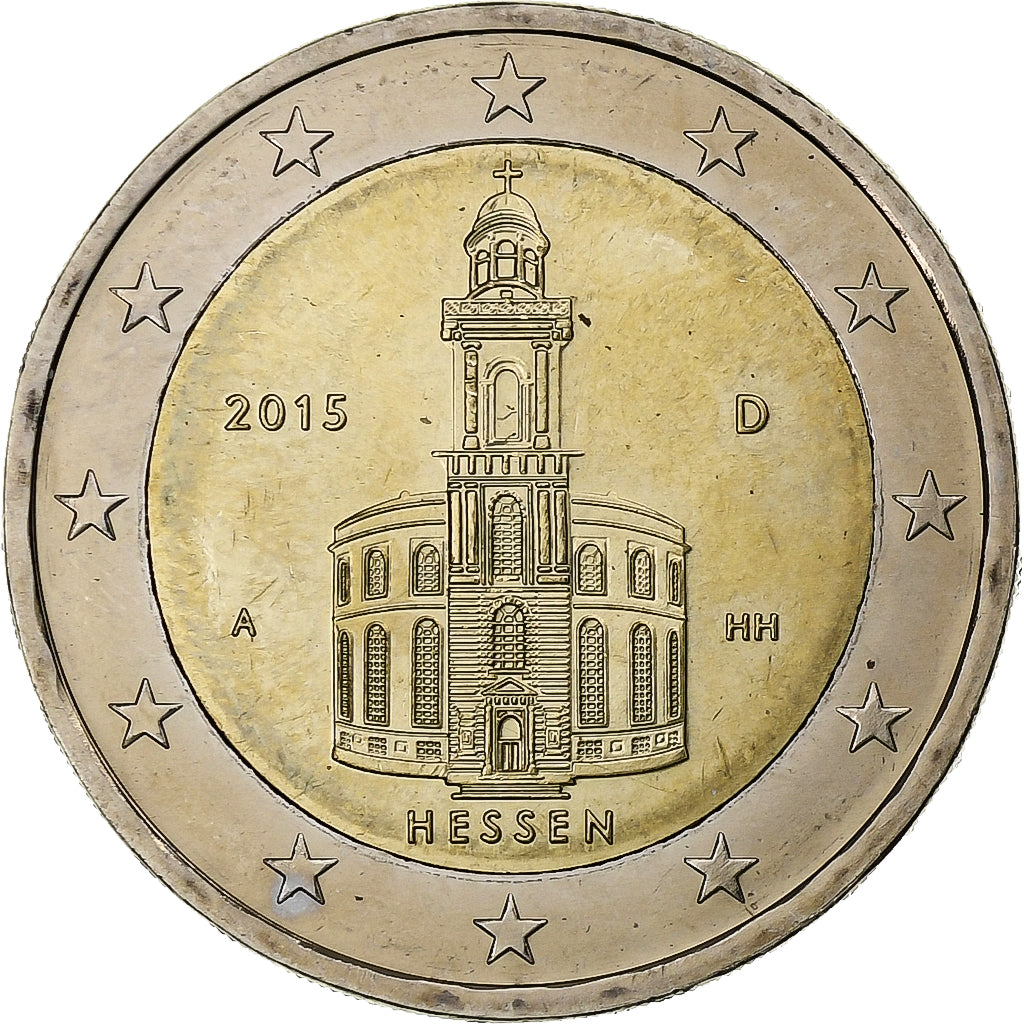 Germania,
2 euro,
Bundesländer - „Hessen”