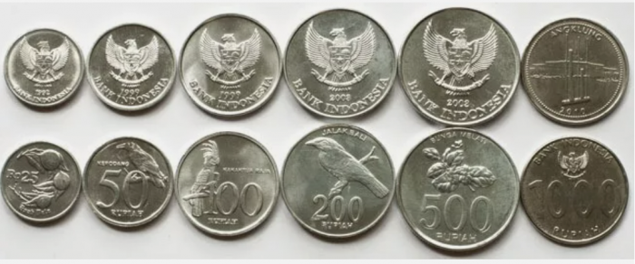 Indonezia set 6 monede 1992-2010 Animale, plante, UNC