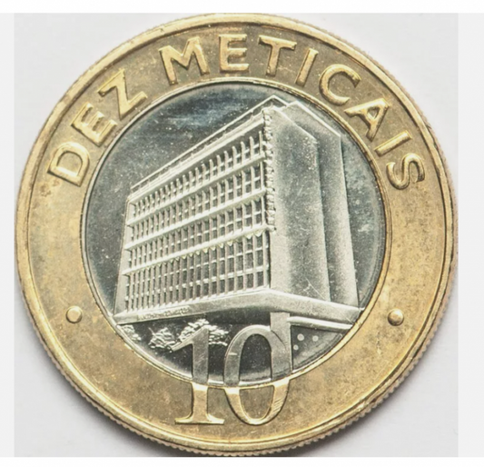 Mozambique 10 meticais 2006 Cladirea Bancii (UNC)